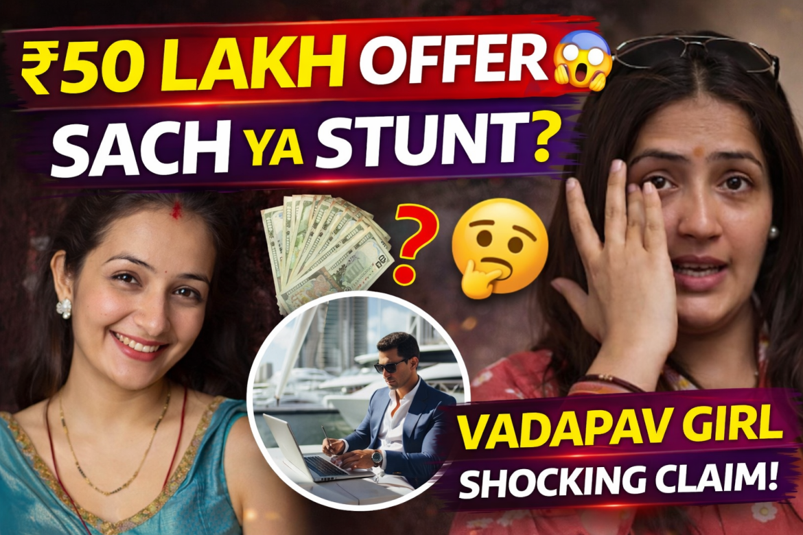 Vadapav Girl Chandrika Dixit ko Ek Raat Sath Sone ka 50 Lakh Ka Offer?